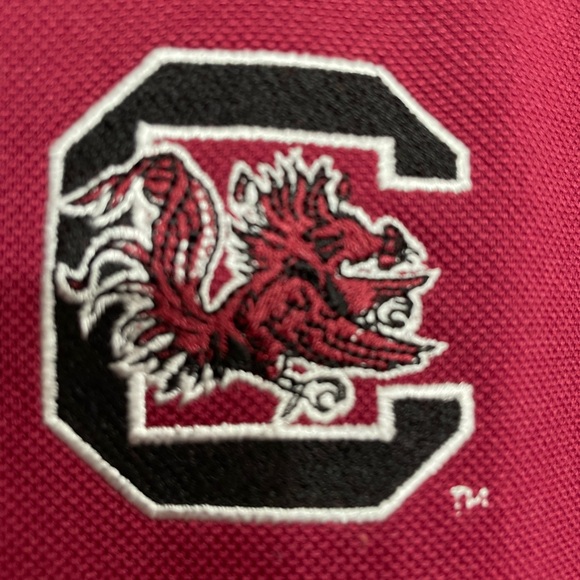 USC-Univ of SC -MEN’s XL Garnet 3 Button Polo.Worn Once,like NEW. - Picture 2 of 6